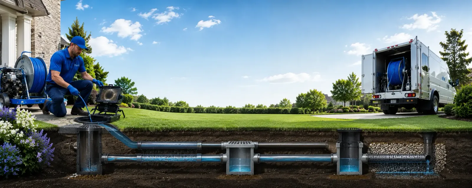 Outdoor drain cleaning information for Saint Ignace, MI